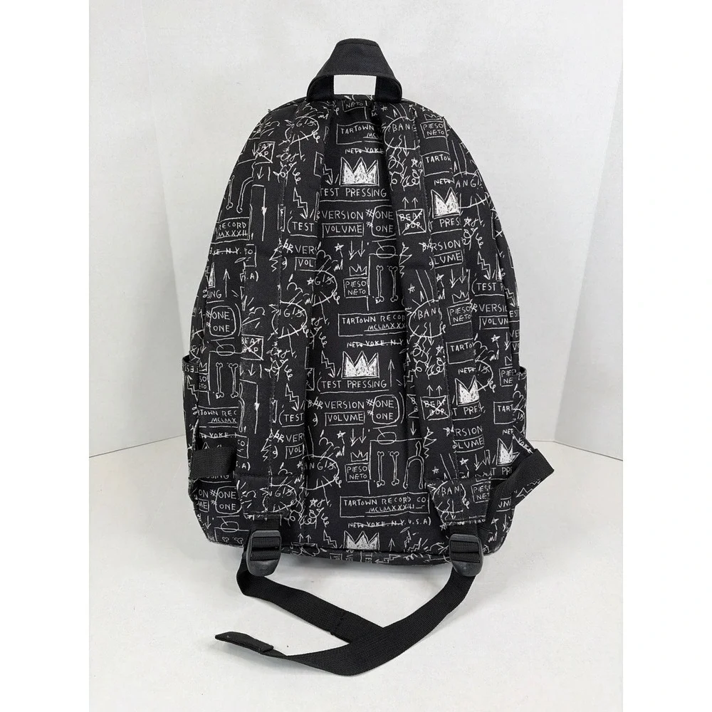 Herschel Supply Co Jean-Michel Basquiat Backpack Black White Art Print Classic